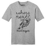 MotoGeo Men's Where Next Shirt in Heather Grey