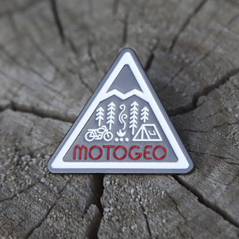 MotoGeo Camp Enamel Pin